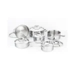 Serray Professional 12-Piece 3-Ply Stainless Steel Cookware Set – Fully Clad, Induction Compatible - Image 2